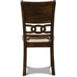 Pemberly Row Solid Wood 5-Piece Round Dining Set in Cherry Brown