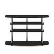Pemberly Row Turn-N-Tube Wood 4-Tier TV Stand for TV up to 50