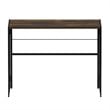 Pemberly Row Wood & Metal Frame Computer Desk in Rustic Oak/Black