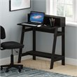 Pemberly Row Engineered Wood Simplistic A Frame Computer Desk in Espresso