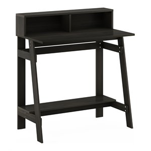 pemberly row engineered wood simplistic a frame computer desk in espresso