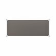 Pemberly Row Metal Galvanized Work Table Shelf for 24 x 48 Table in Gray