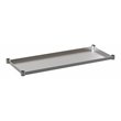 Pemberly Row Metal Galvanized Work Table Shelf for 24 x 48 Table in Gray