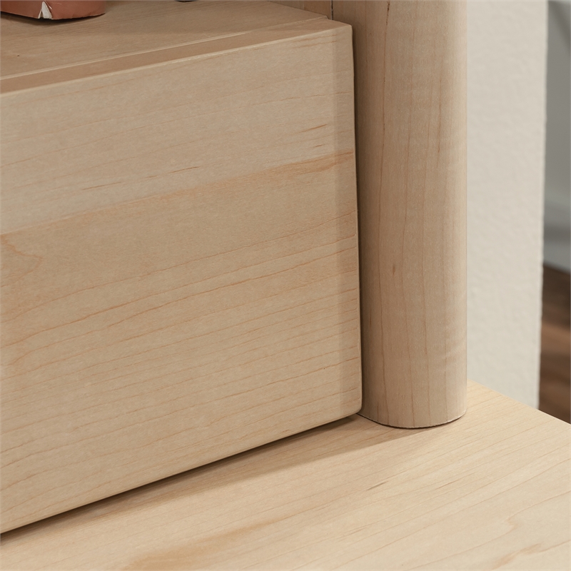 Pemberly Row Transitional Engineered Wood Library Hutch in Maple