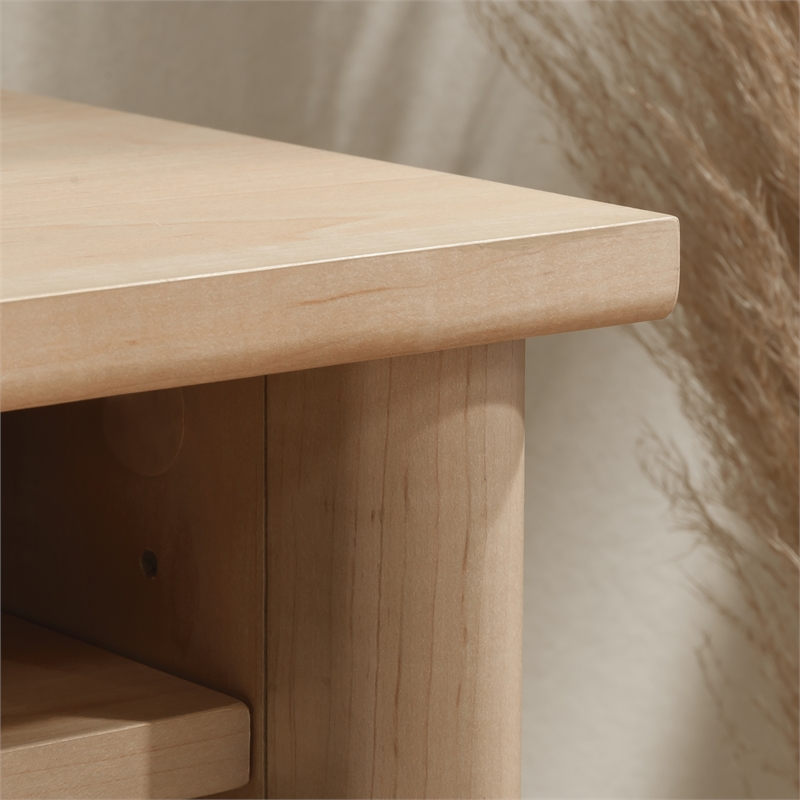 Pemberly Row Engineered Wood Organizer Hutch in Natural Maple Finish