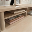 Pemberly Row Engineered Wood Organizer Hutch in Natural Maple Finish
