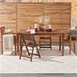 Pemberly Row Easy Care 7' x 10' Ivory White Fabric Modern Area Rug