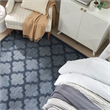 Pemberly Row Easy Care 8' x 10' Navy Blue Indoor/Outdoor Rug