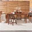 Pemberly Row Easy Care 9' x 12' Ivory/White Fabric Modern Area Rug