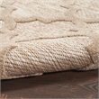 Pemberly Row Easy Care 9' x 12' Natural Beige Fabric Modern Area Rug