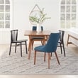 Pemberly Row Easy Care 9' x 12' Silver Gray Fabric Modern Area Rug