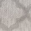 Pemberly Row Easy Care 9' x 12' Silver Gray Fabric Modern Area Rug
