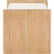 Pemberly Row Contemporary Solid Wood Rich Cream Finish Bench