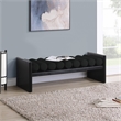 Pemberly Row Contemporary Solid Wood Rich Black Finish Bench