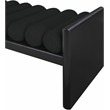 Pemberly Row Contemporary Solid Wood Rich Black Finish Bench
