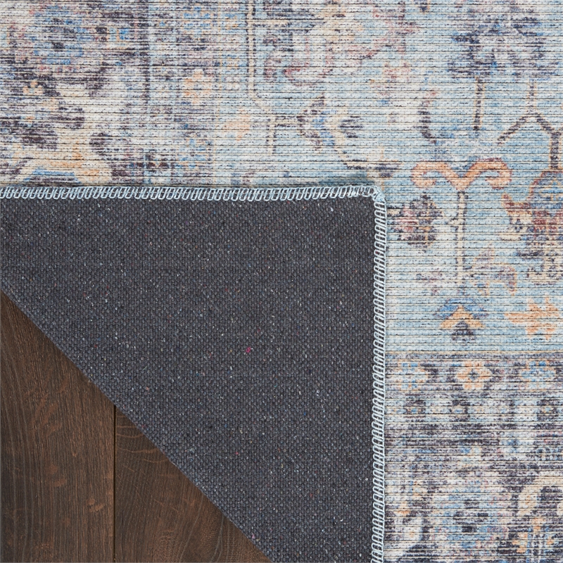Pemberly Row 3' x 5' Multicolor Fabric Tropical Area Rug (3' x 5')