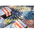 Pemberly Row 9' x 12' Fabric Indoor/Outdoor Rug in Multi-Color