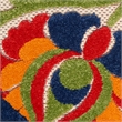Pemberly Row Contemporary 8' Round Multicolor Fabric Farmhouse Area Rug