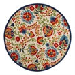 Pemberly Row Contemporary 8' Round Multicolor Fabric Farmhouse Area Rug