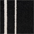 Pemberly Row 5' x 7' Black Ivory Fabric Contemporary Area Rug