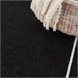 Pemberly Row 5' x 7' Black Ivory Fabric Contemporary Area Rug