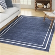 Pemberly Row 5' x 7' Navy/Ivory Contemporary Rug Polypropylene