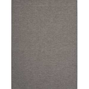 Pemberly Row 10' x 14' Charcoal Fabric Modern Indoor/Outdoor Area Rug