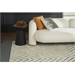 Pemberly Row 10' x 14' Charcoal Fabric Modern Indoor/Outdoor Area Rug