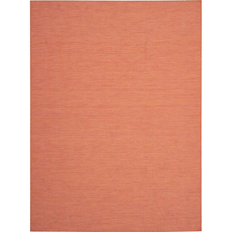Pemberly Row Contemporary 10' x 14' Terracotta Fabric Modern Area Rug