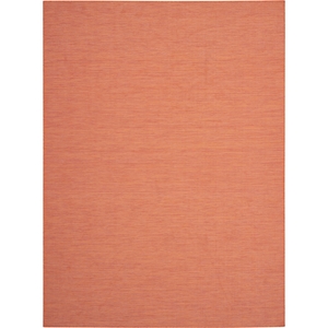 Pemberly Row Contemporary 10' x 14' Terracotta Fabric Modern Area Rug