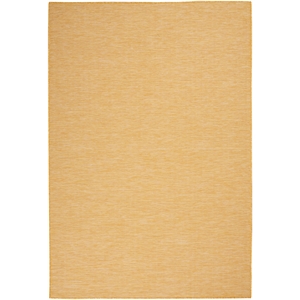 Pemberly Row Contemporary 5' x 7' Yellow Fabric Modern Area Rug