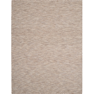 Pemberly Row Contemporary 10' x 14' Beige Fabric Modern Area Rug