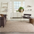 Pemberly Row Contemporary 10' x 14' Beige Fabric Modern Area Rug
