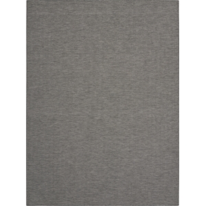 Pemberly Row Contemporary 9' x 12' Charcoal Fabric Modern Area Rug
