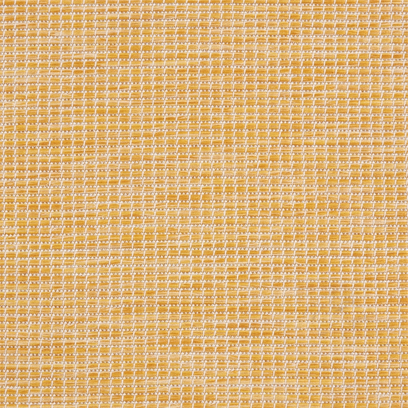 Pemberly Row 9' x 12' Yellow Modern Indoor/Outdoor Rug Polypropylene