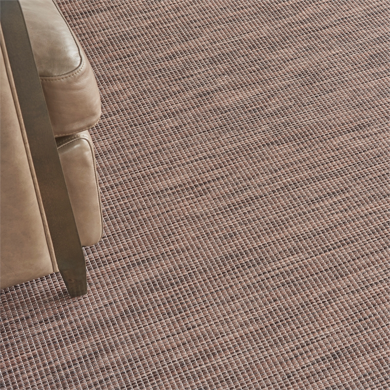 Pemberly Row Contemporary 6' x 9' Natural Fabric Modern Area Rug
