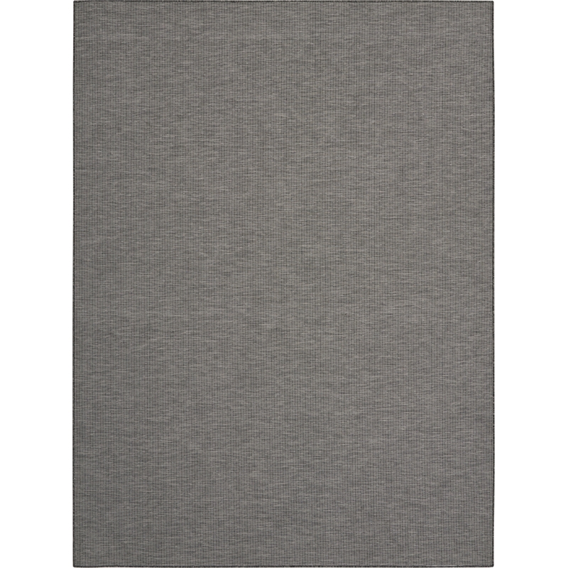 Pemberly Row Contemporary 7' x 10' Charcoal Fabric Modern Area Rug