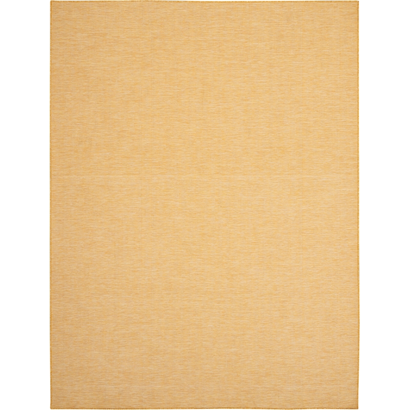 Pemberly Row Contemporary 7' x 10' Yellow Fabric Modern Area Rug