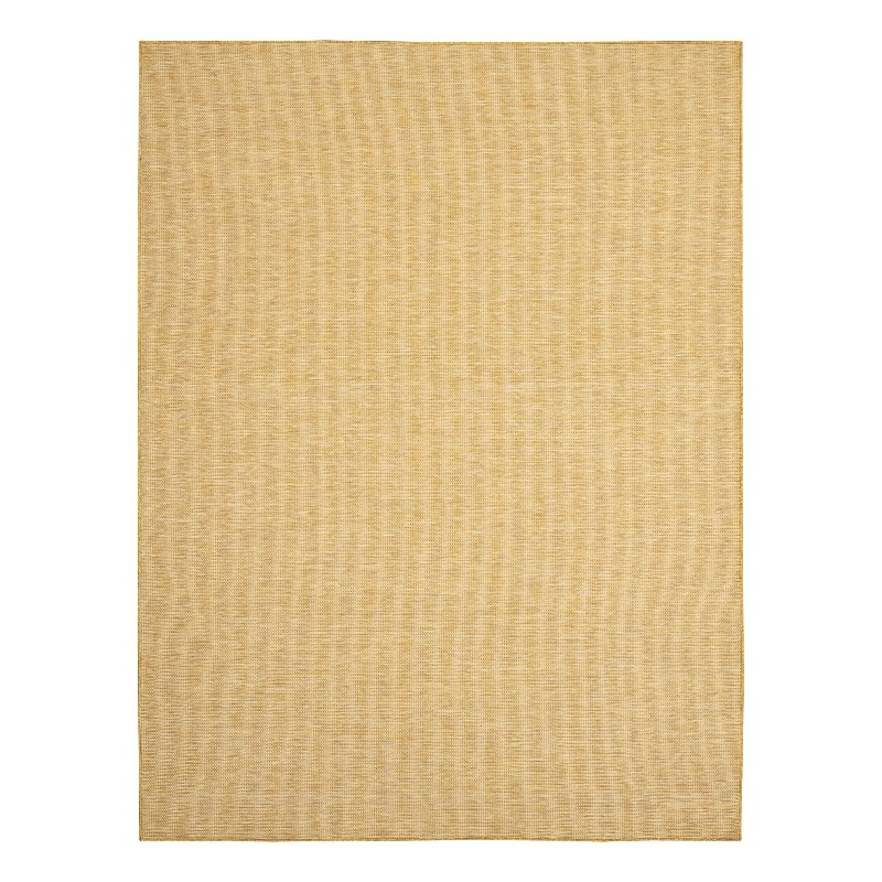 Pemberly Row Contemporary 7' x 10' Yellow Fabric Modern Area Rug