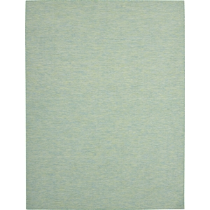 Pemberly Row Contemporary 8' x 10' Blue Green Fabric Modern Area Rug