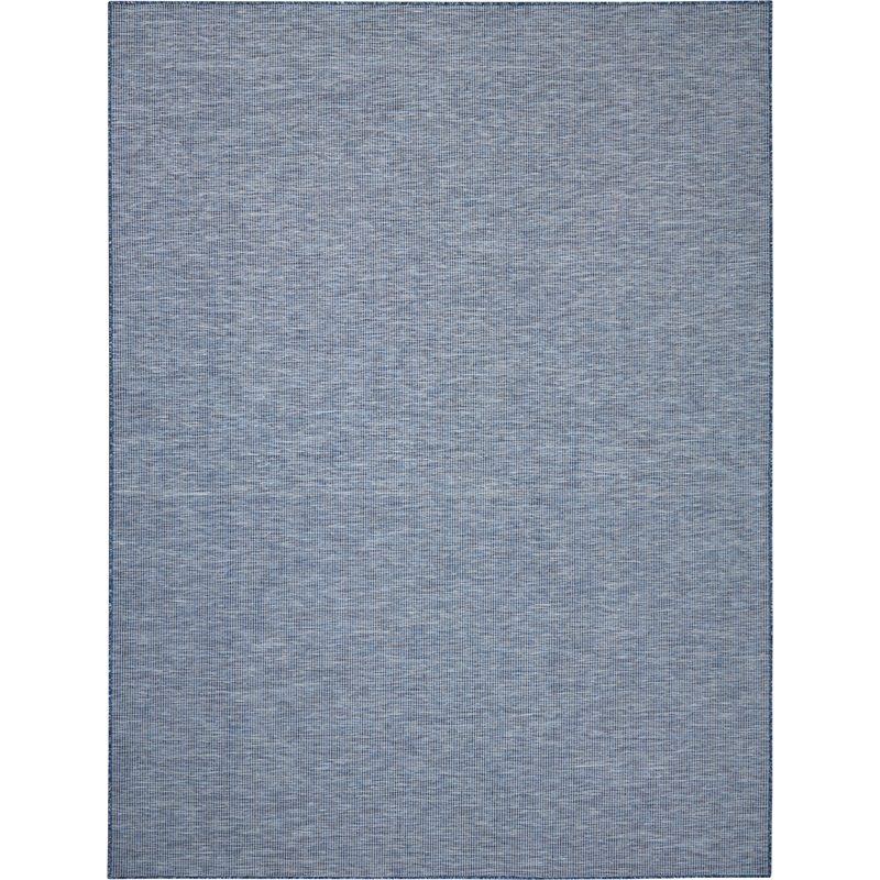 Pemberly Row Contemporary 8' x 10' Navy Blue Fabric Modern Area Rug