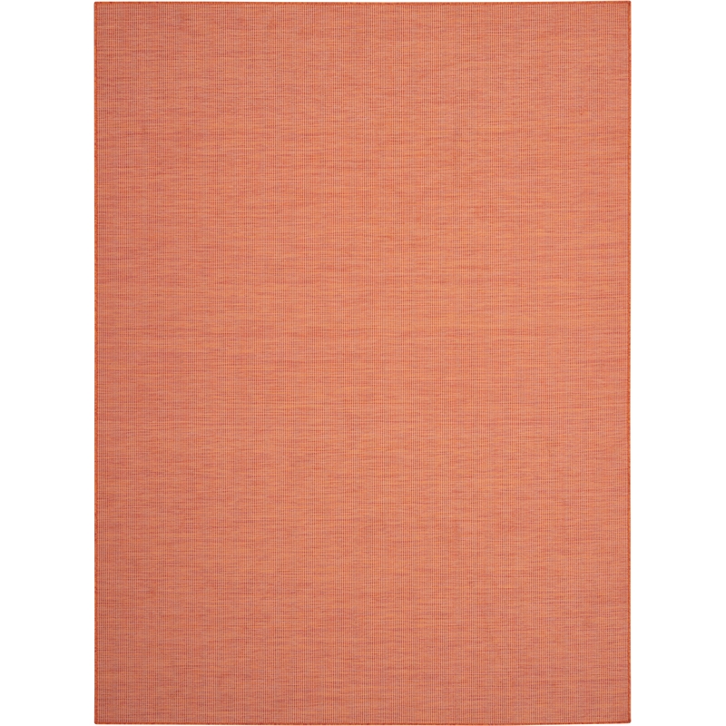 Pemberly Row Contemporary 8' x 10' Terracotta Fabric Modern Area Rug