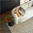 Pemberly Row Contemporary 4' x 6' Charcoal Modern Indoor/Outdoor Rug