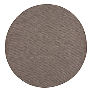 Pemberly Row Contemporary 8' Round Natural Fabric Modern Area Rug
