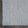 Pemberly Row Contemporary 10' x 14' Ivory Blue Fabric Modern Area Rug