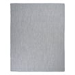 Pemberly Row Contemporary 10' x 14' Ivory Blue Fabric Modern Area Rug