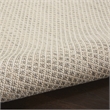 Pemberly Row Contemporary 10' x 14' Ivory Silver Fabric Modern Area Rug
