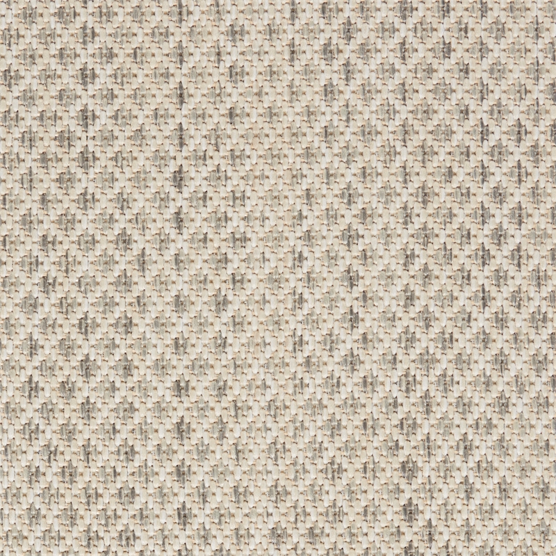 Pemberly Row Contemporary 10' x 14' Ivory Silver Fabric Modern Area Rug