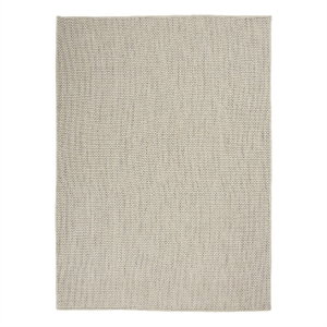 Pemberly Row 72&quot x 108&quot Fabric Indoor/Outdoor Rug in Ivory Silver