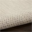 Pemberly Row Contemporary 9' x 12' Ivory Silver Fabric Modern Area Rug